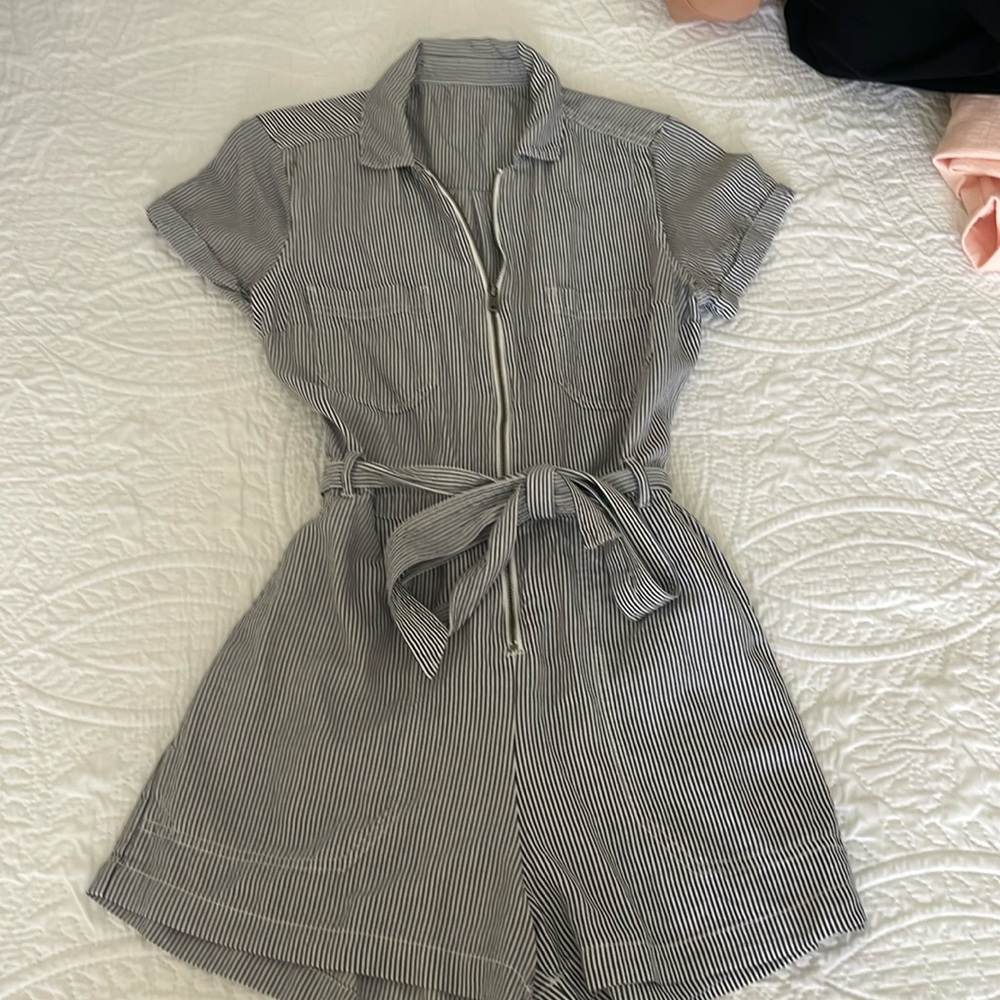 Abercrombie stripe romper